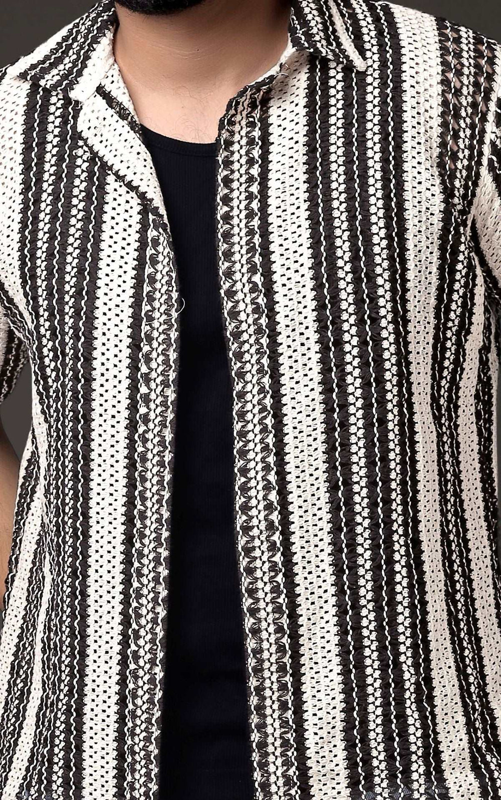 Knitted Textured Shirt
