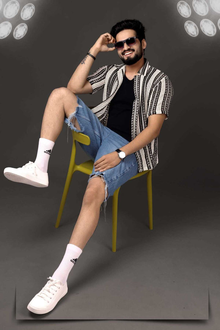 Knitted Textured Shirt