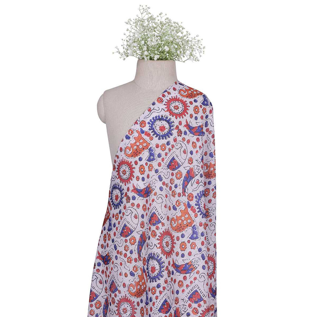 DIGITAL PRINTED FABRICS-COTTON SLUB