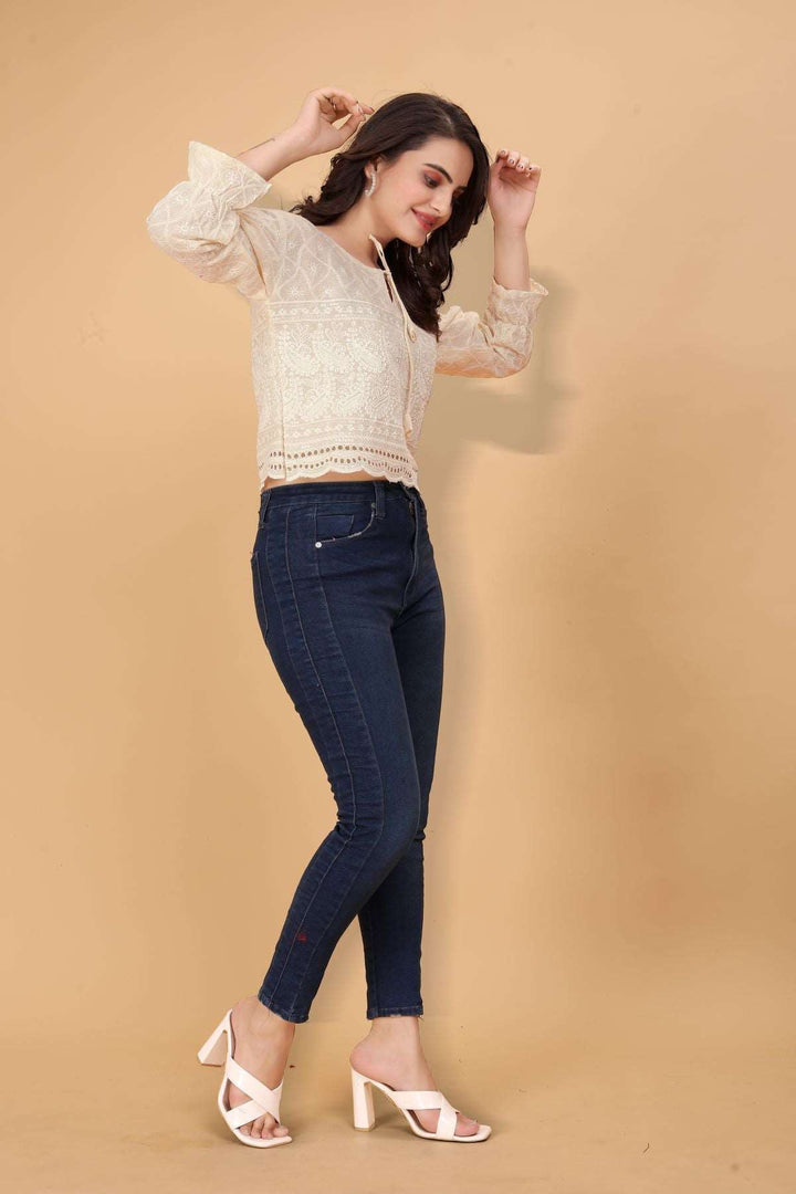 Chikankari  Empire Top for Women