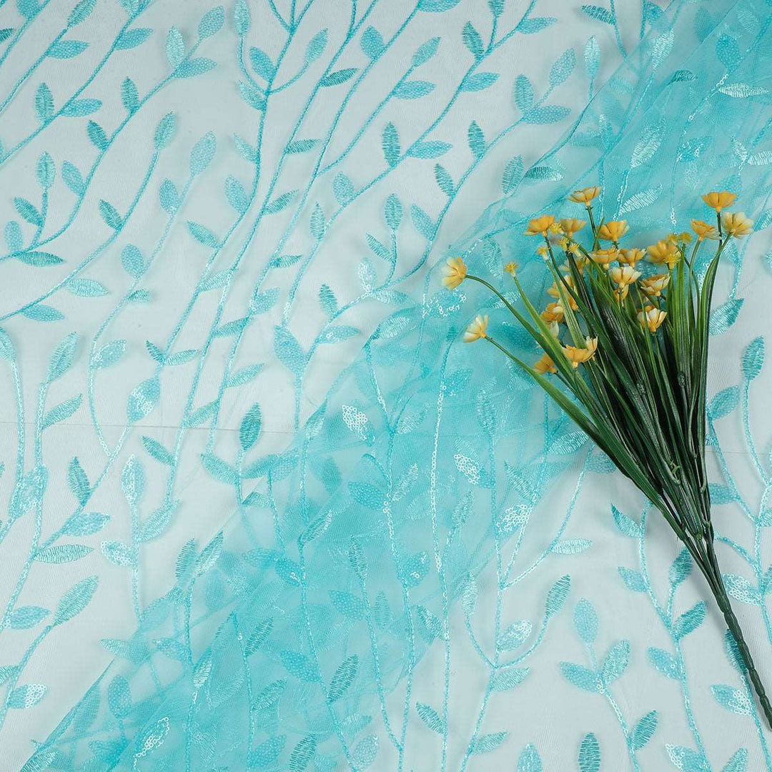 Sequine Embroidery Fabrics with polyester net SAP462BP