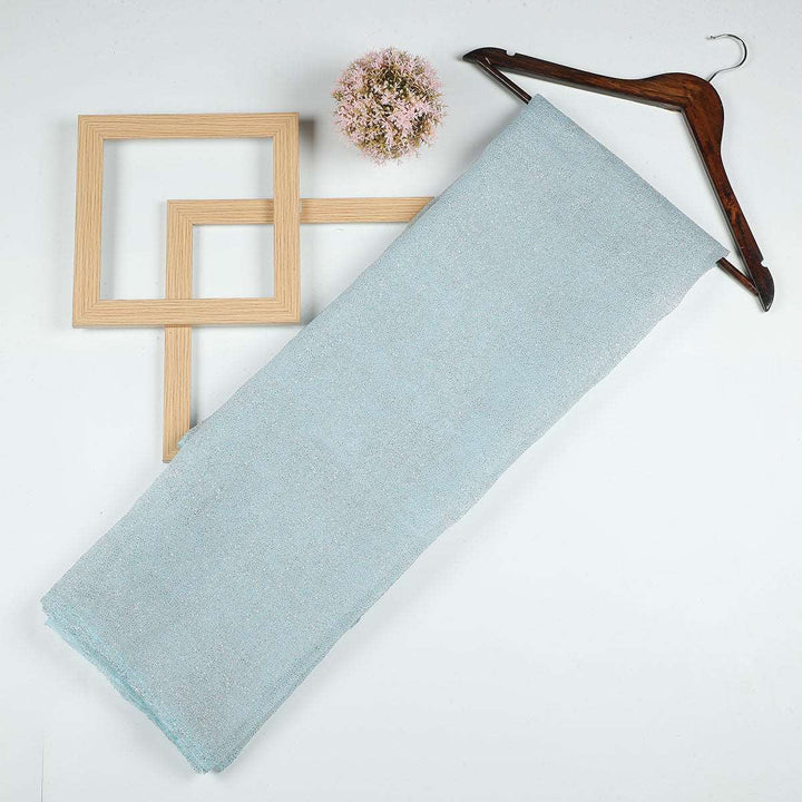 Silver jari on Crush Tissue Fabric HP29BP