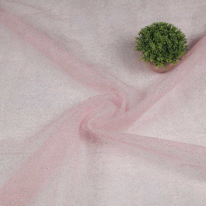 Silver jari on Crush Tissue Fabric HP29BP