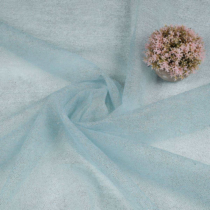 Silver jari on Crush Tissue Fabric HP29BP