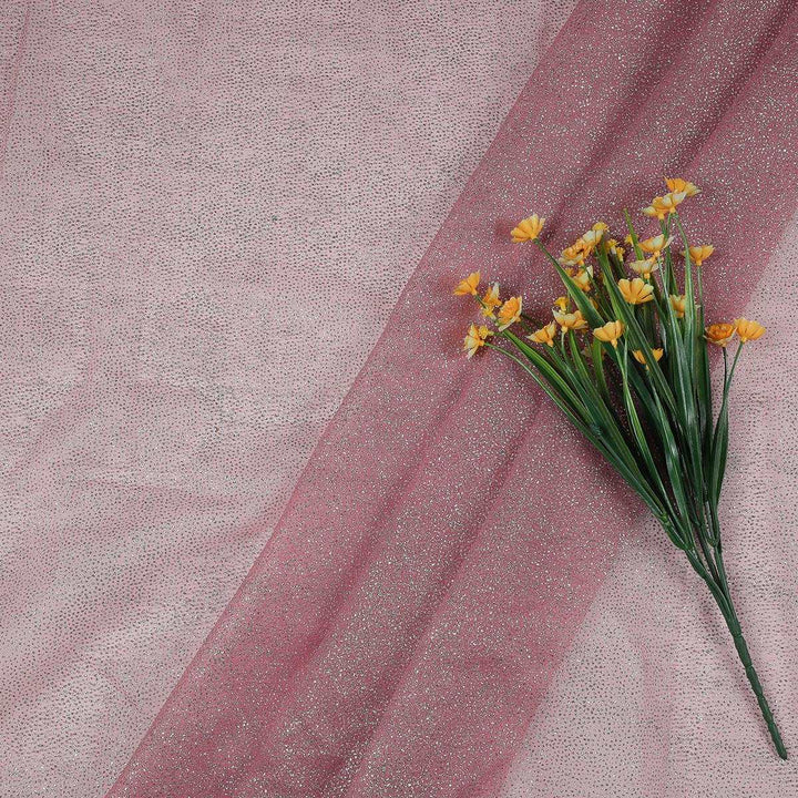 Silver jari on Crush Tissue Fabric HP29BP