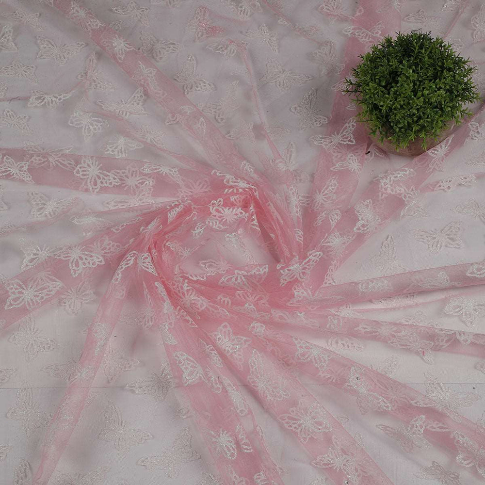 Khadi print on nylon net fabric HP45BP