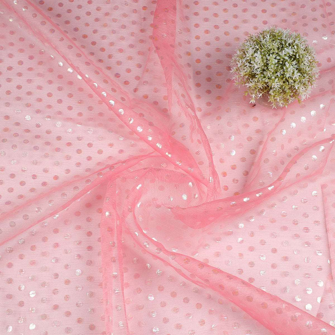 Foil Print on Crush Tissue Fabric HP20BP