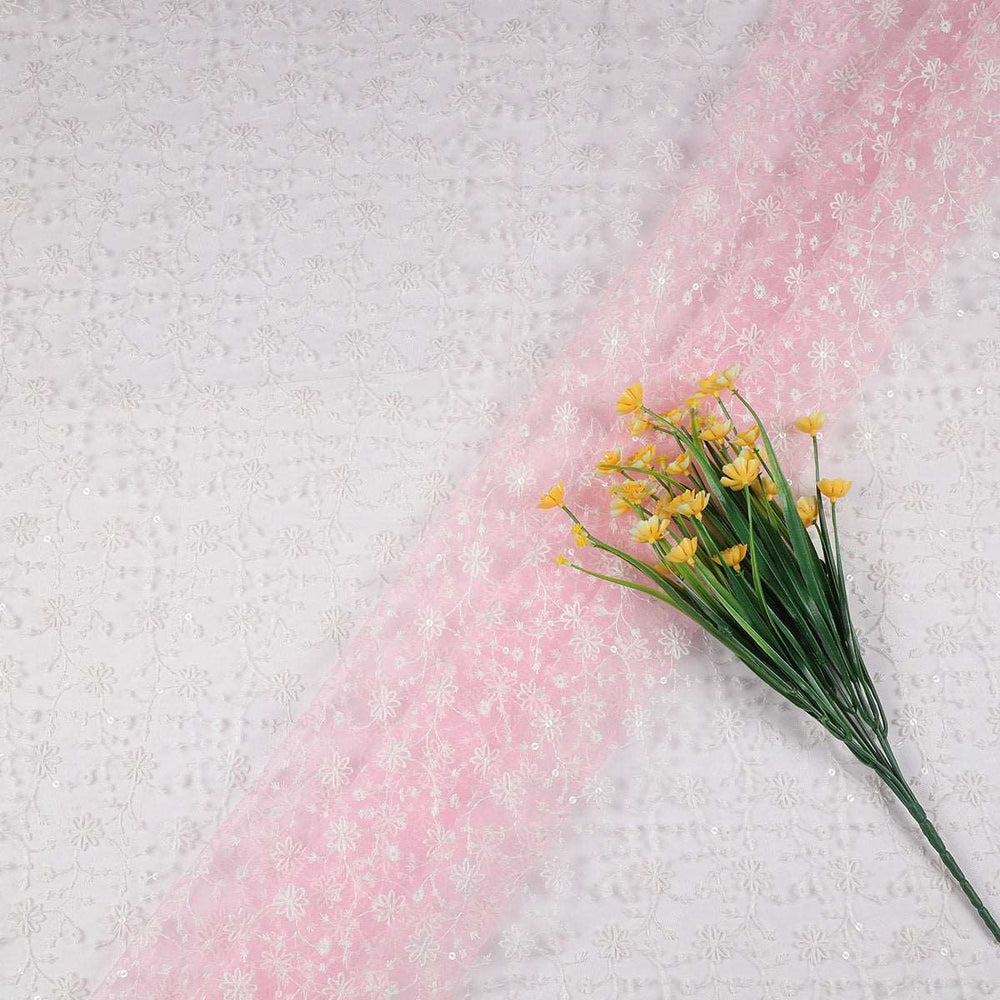 Embroidery Fabrics with polyester net MS407BP