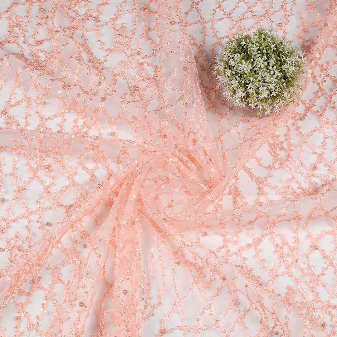 Embroidery with Cording and Foil Print FC36BP