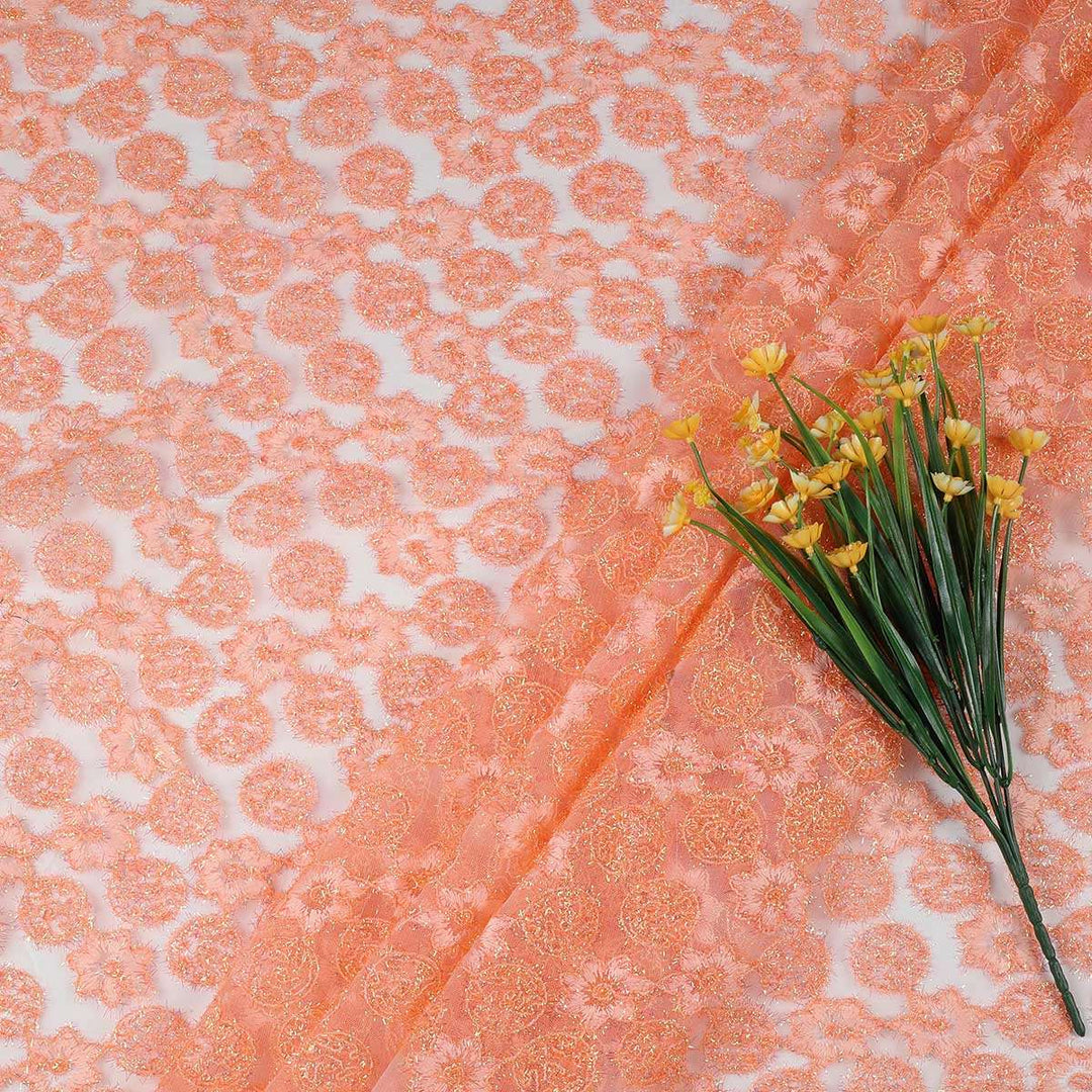 Embroidery with Cording and Foil Print