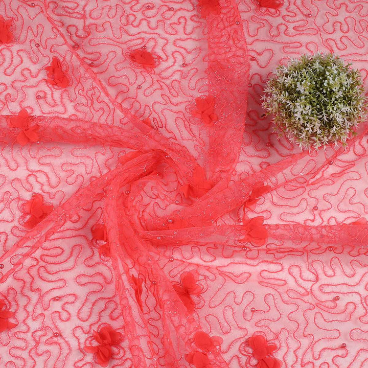 Embroidery Fabrics with polyester net GCB233BP