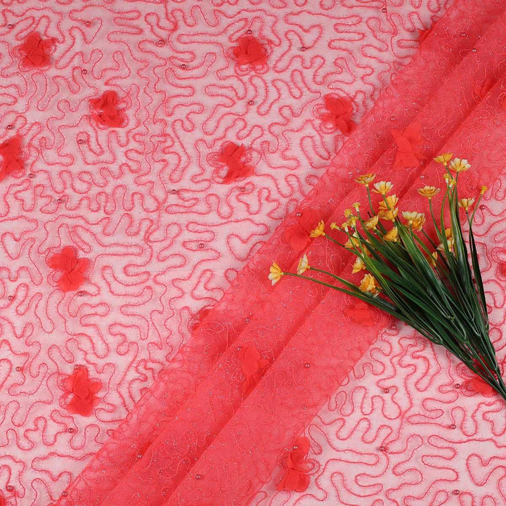 Embroidery Fabrics with polyester net GCB233BP