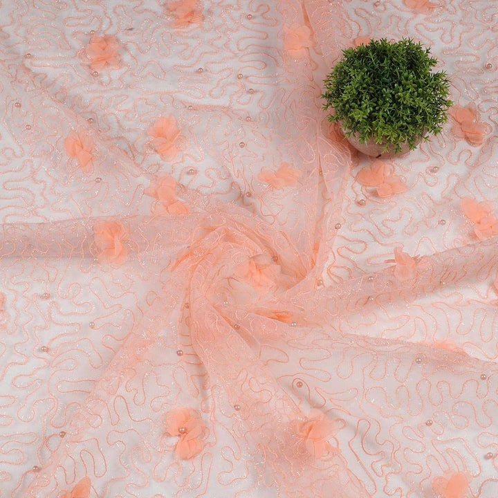 Embroidery Fabrics with polyester net GCB233BP