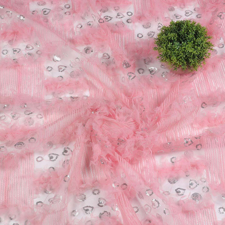 Embroidery Fabrics with polyester net CMG91BP