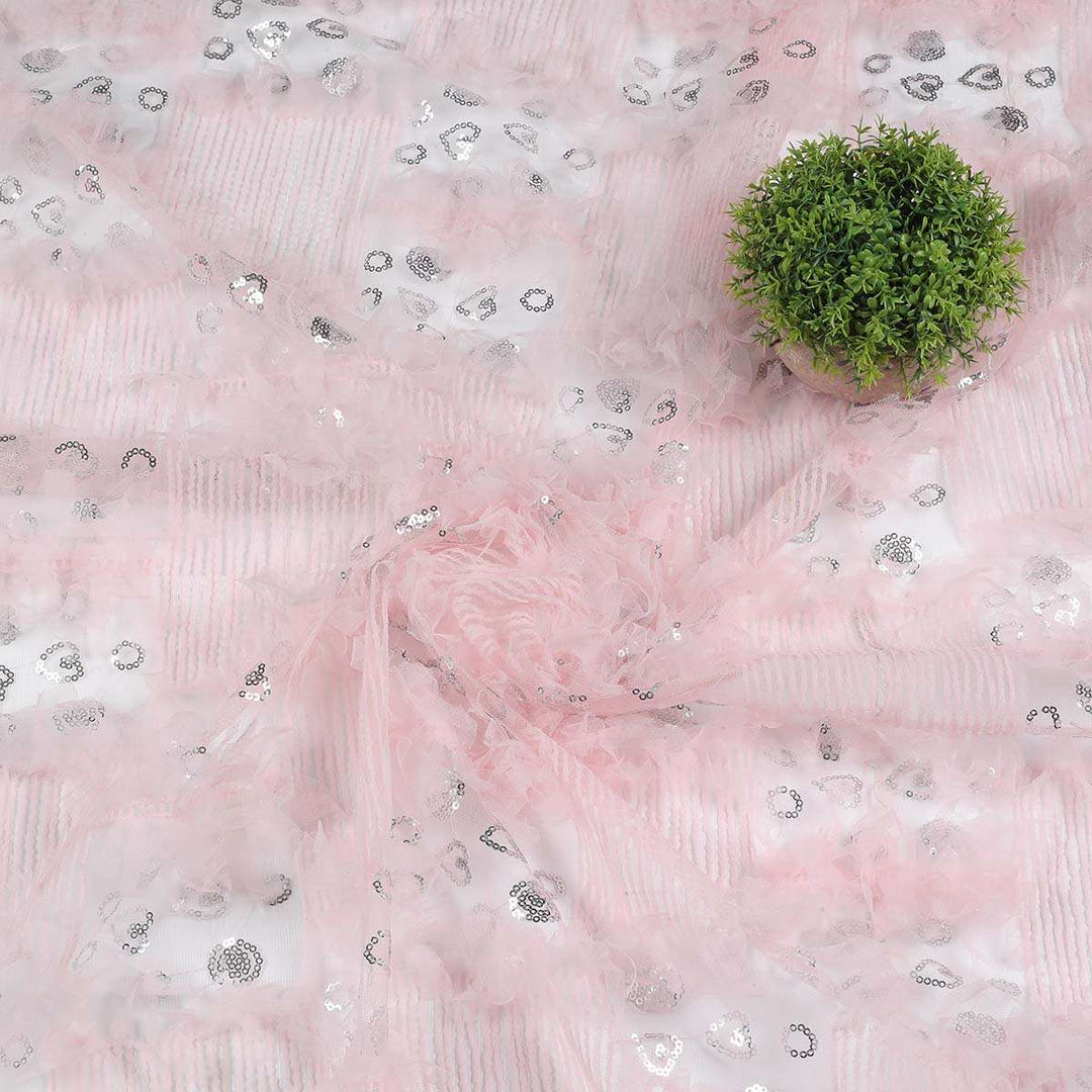 Embroidery Fabrics with polyester net CMG91BP