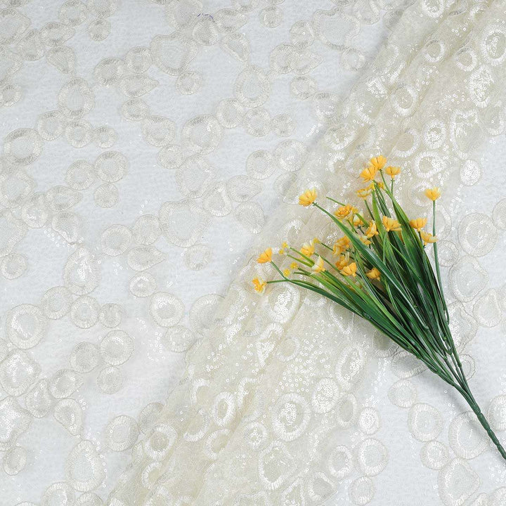 Embroidery Fabrics with polyester net CMG73BP