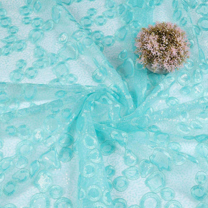 Embroidery Fabrics with polyester net CMG73BP