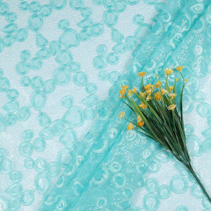 Embroidery Fabrics with polyester net CMG73BP