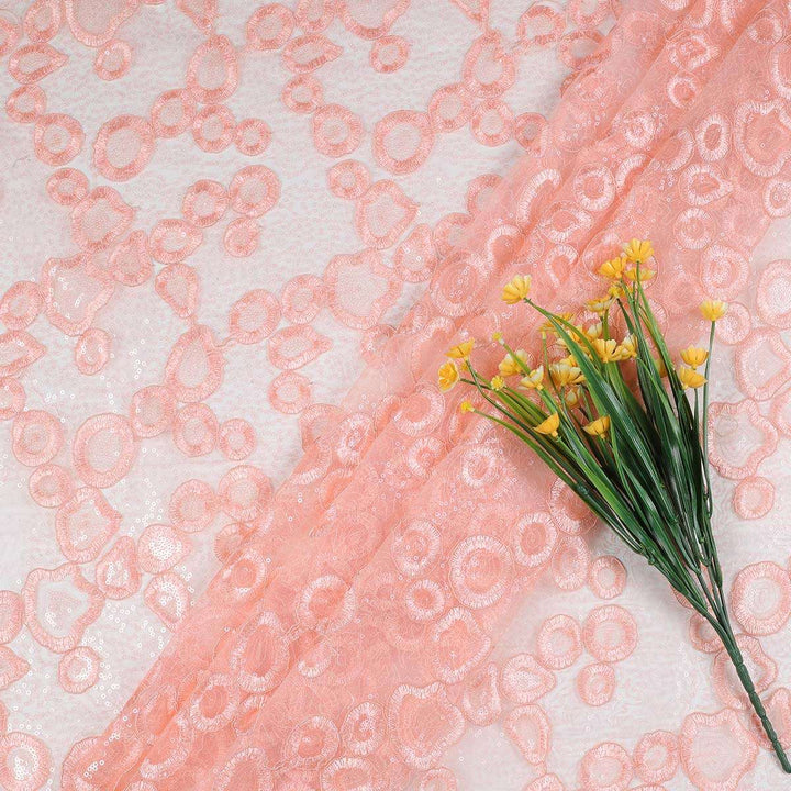 Embroidery Fabrics with polyester net CMG73BP