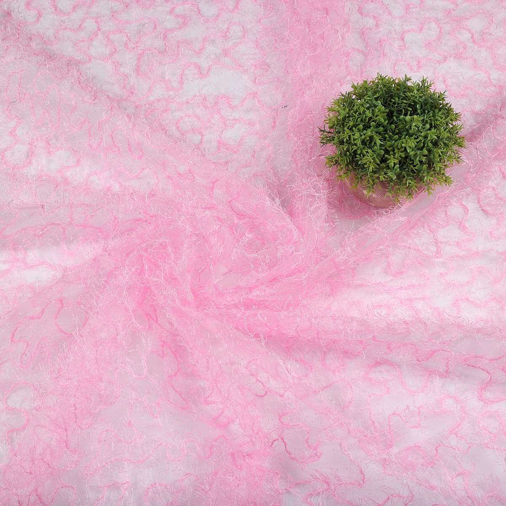 Fur Fabrics on polyester net RR164BP