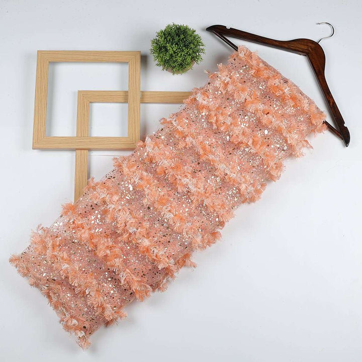 Feather Style lace All over Fabric FEATHER2