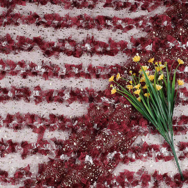 Feather Style lace All over Fabric FEATHER2