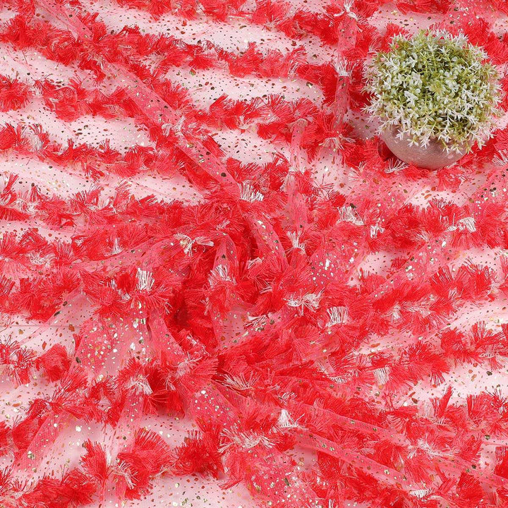 Feather Style lace All over Fabric FEATHER2