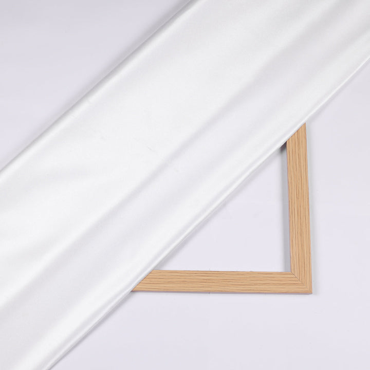 White Ultra satin plain fabric