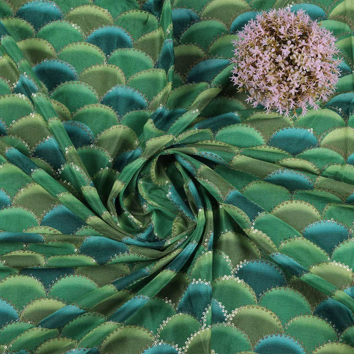 Digital Print with embroidery