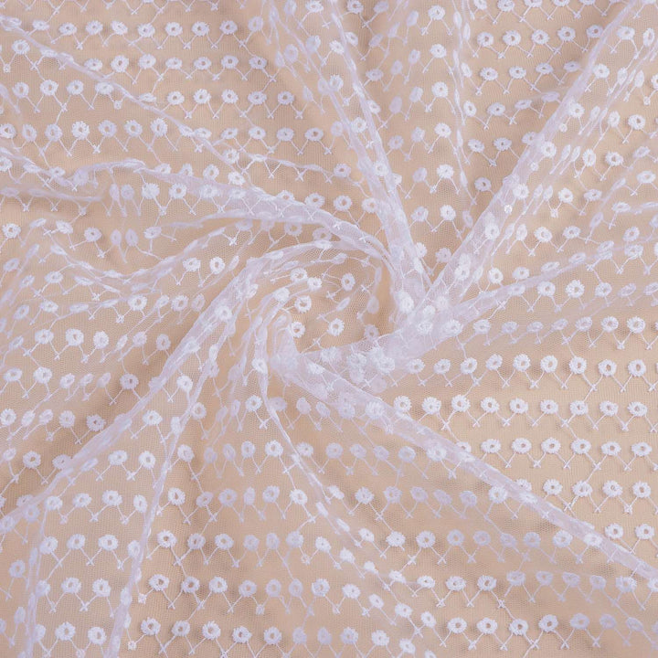 WHITE EMBROIDERY NET