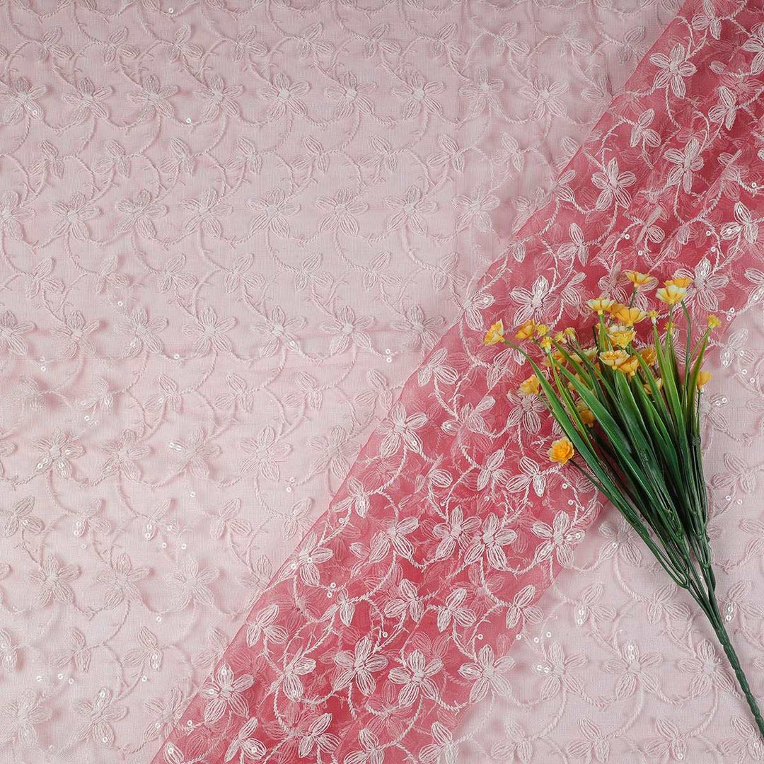 Embroidery Fabrics with polyester net MS408BP