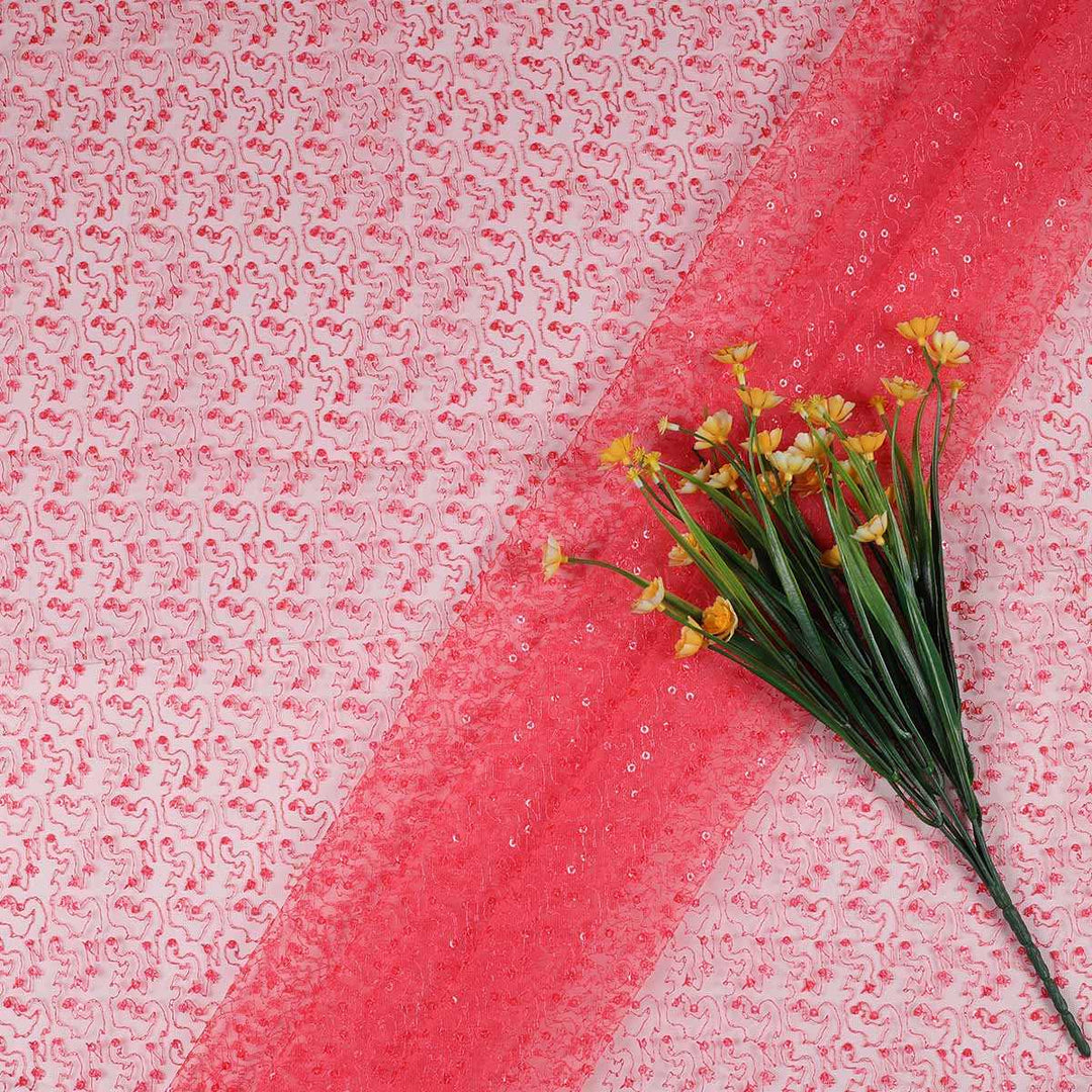 Embroidery Fabrics with polyester net NSP108BP