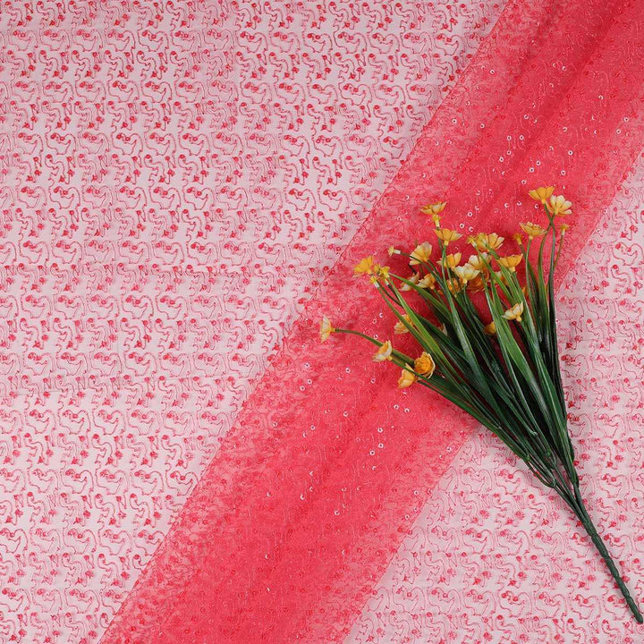 Embroidery Fabrics with polyester net NSP108BP