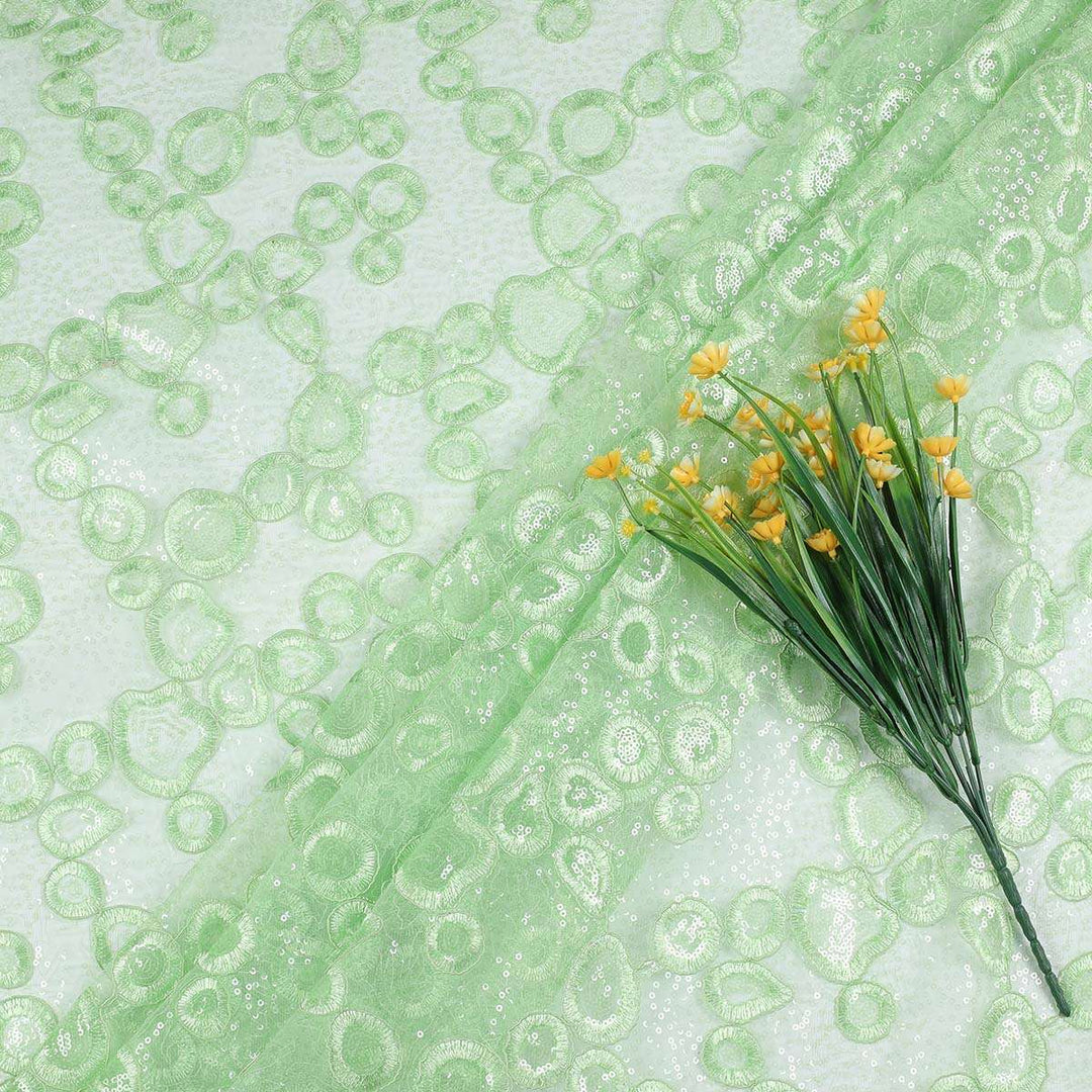 Embroidery Fabrics with polyester net CMG73BP