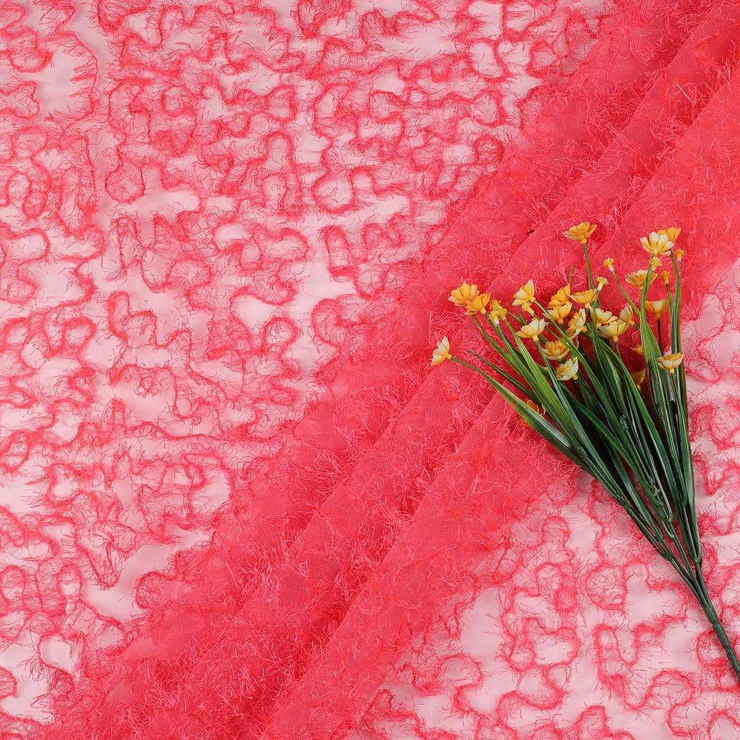 Fur Fabrics on polyester net RR164BP