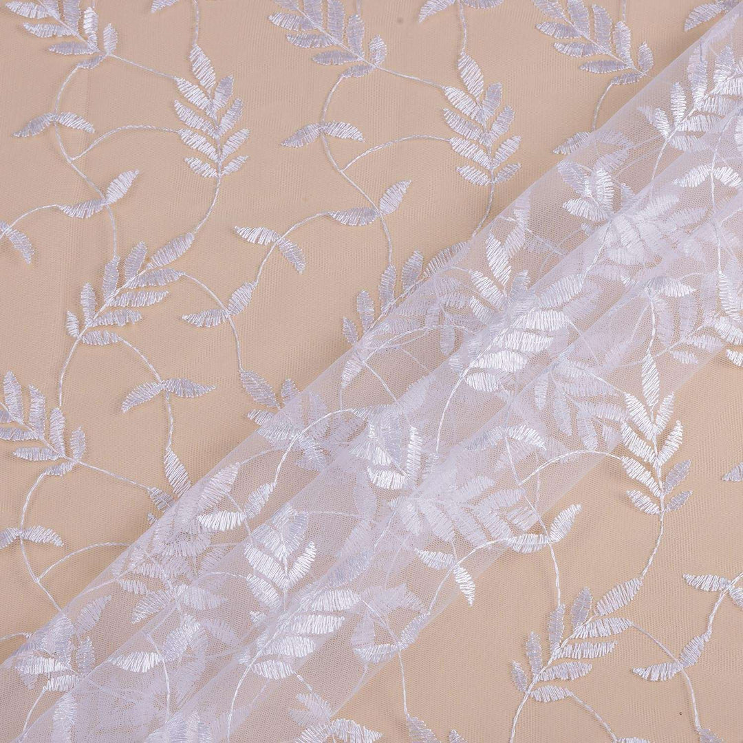 WHITE EMBROIDERY NET