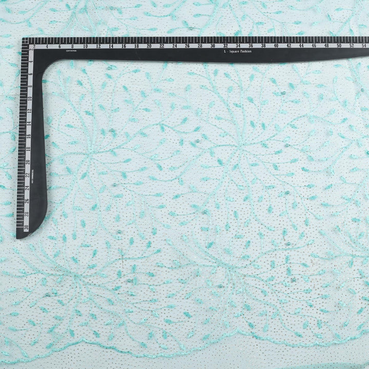 Multi Embroidery with jari on Net Fabric OMG931BP