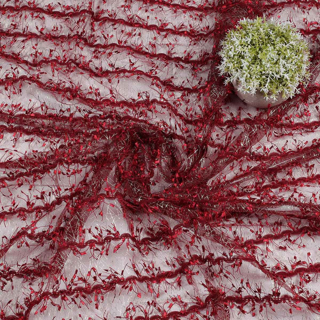 Feather Style lace All over Fabric FEATHER1